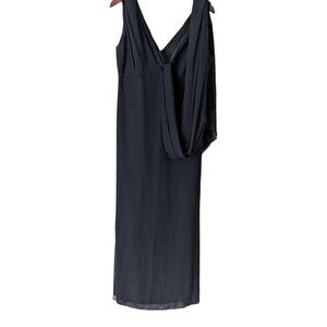 Vera Wang Maids Dress Gown Long Sleeveless Sash